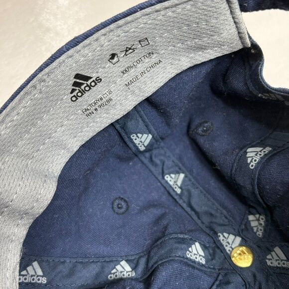 Adidas Areoready Adjustable Baseball Cap Hat Navy Blue Youth - Picture 8 of 11